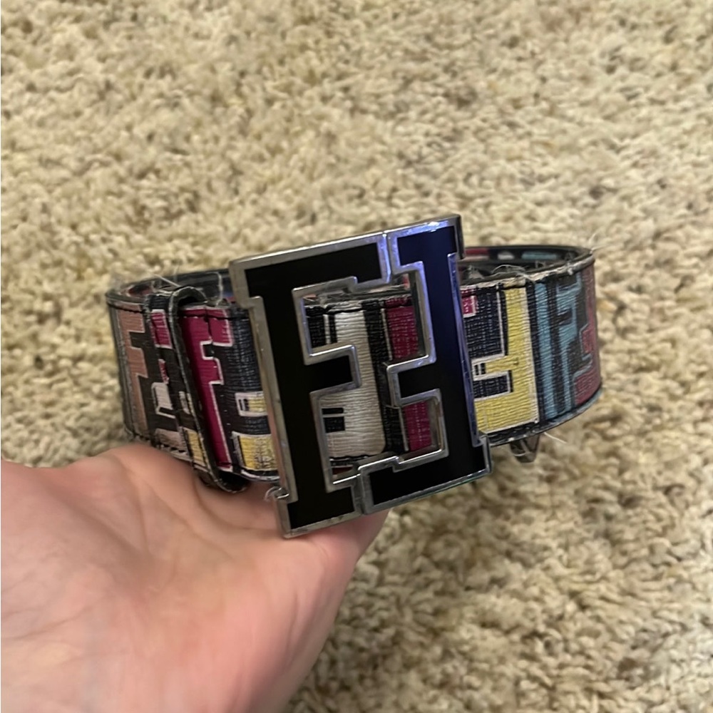 *AUTHENTIC*  Mens Colorful Fendi belt.